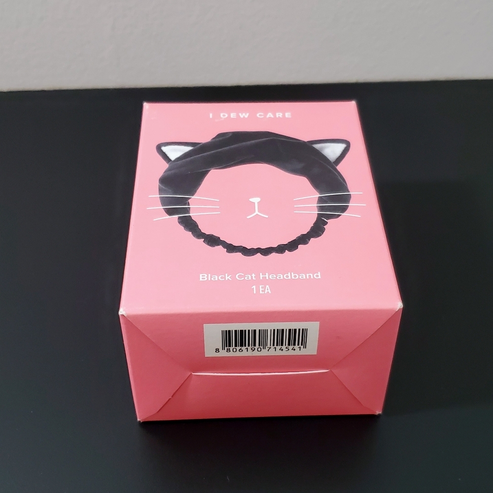 I Dew Care K-Beauty Black Cat Microfiber Headband - NIB - Picture 7 of 9